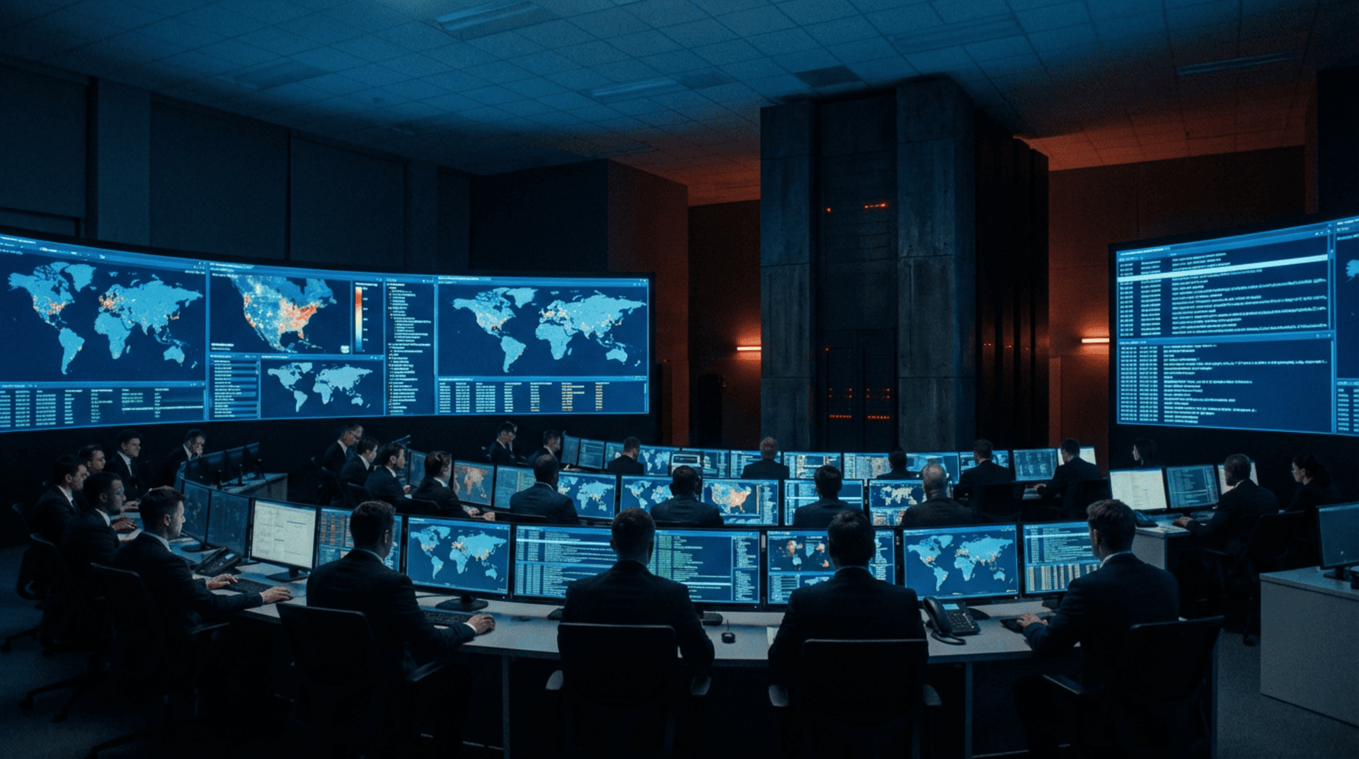 This image visually represents the concept of the "blind spot" in a SOC